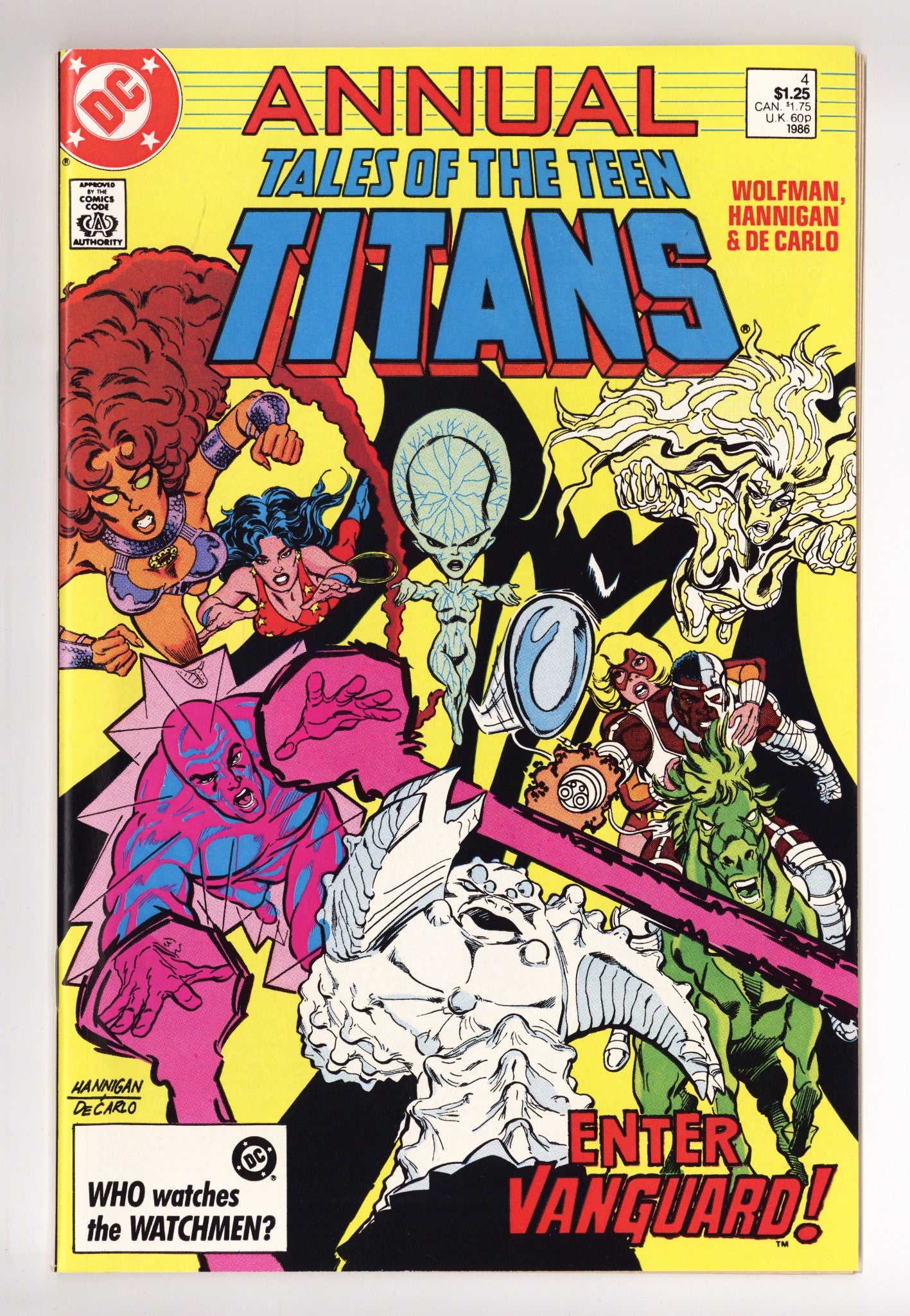 Tales of the Teen Titans Annual 4 High Grade (1986) 
