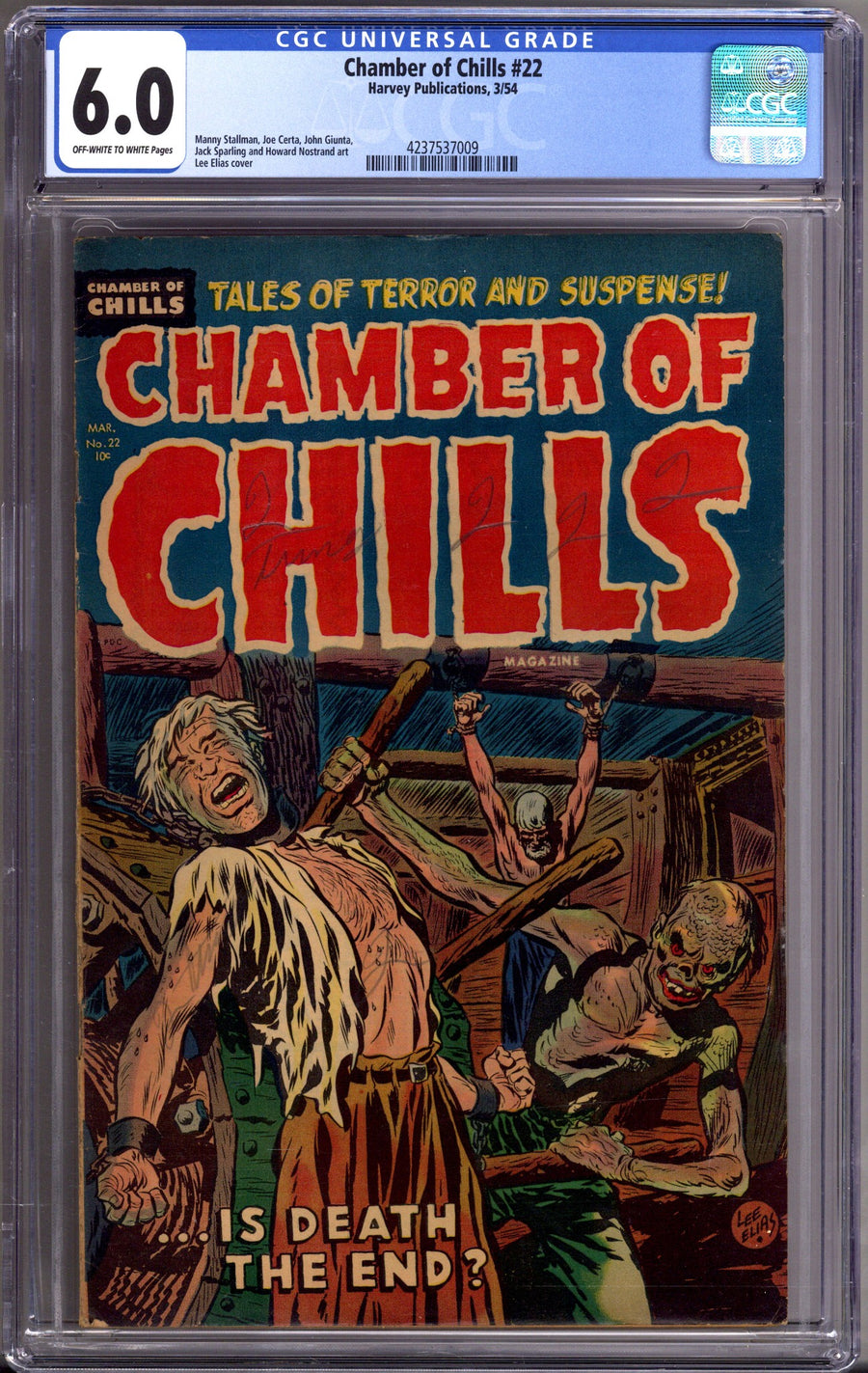 Chamber of Chills Magazine 22 CGC 6.0 (FN) (1954) 