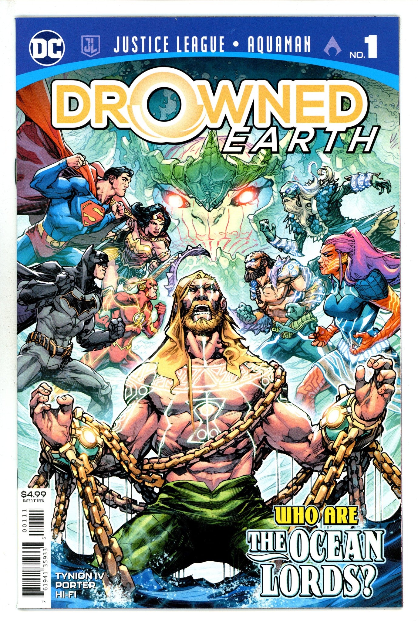 Justice League / Aquaman: Drowned Earth 1 (2018)