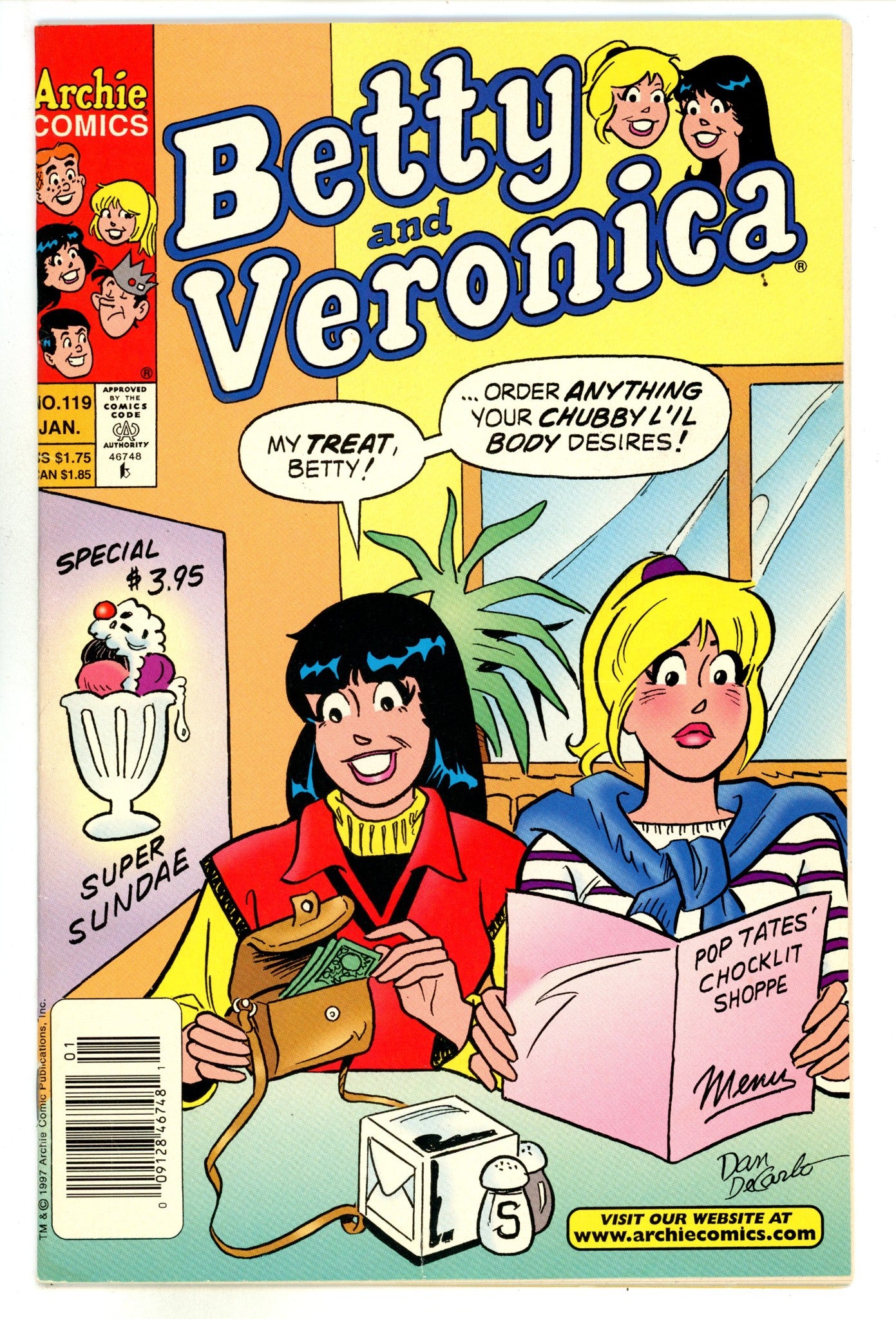 Betty and Veronica Vol 1 119 Mid Grade (1998) Newsstand 