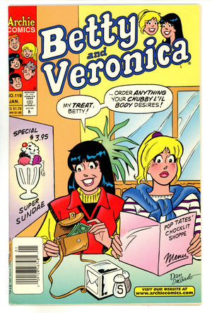 Betty and Veronica Vol 1 119 Mid Grade (1998) Newsstand
