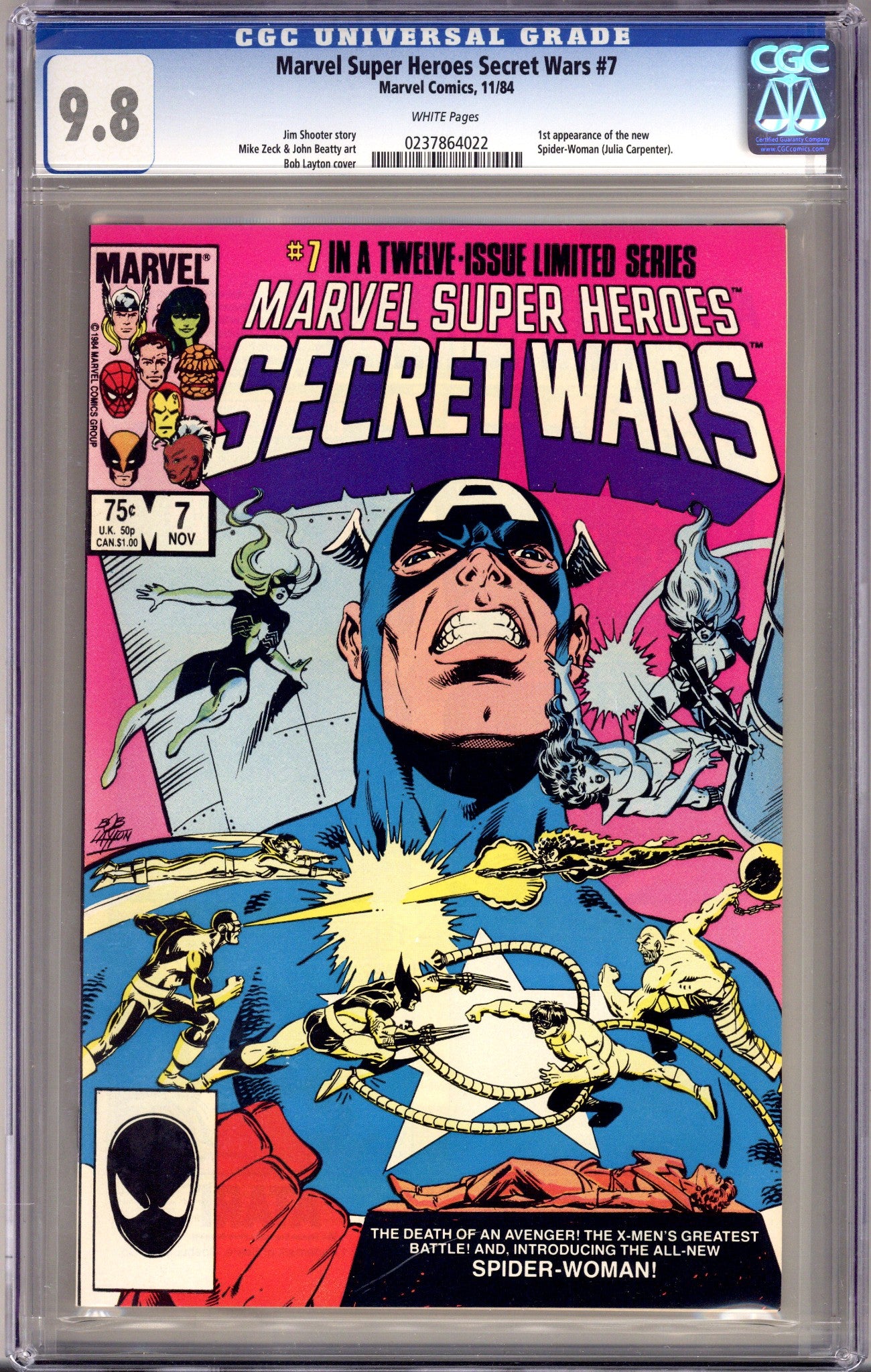 Marvel Super-Heroes Secret Wars 7 CGC 9.8 (NM/M) (1984) 
