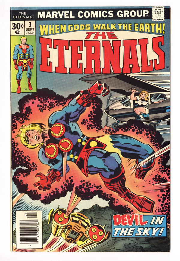 The Eternals Vol 1 3 VF+ (8.5) (1976)