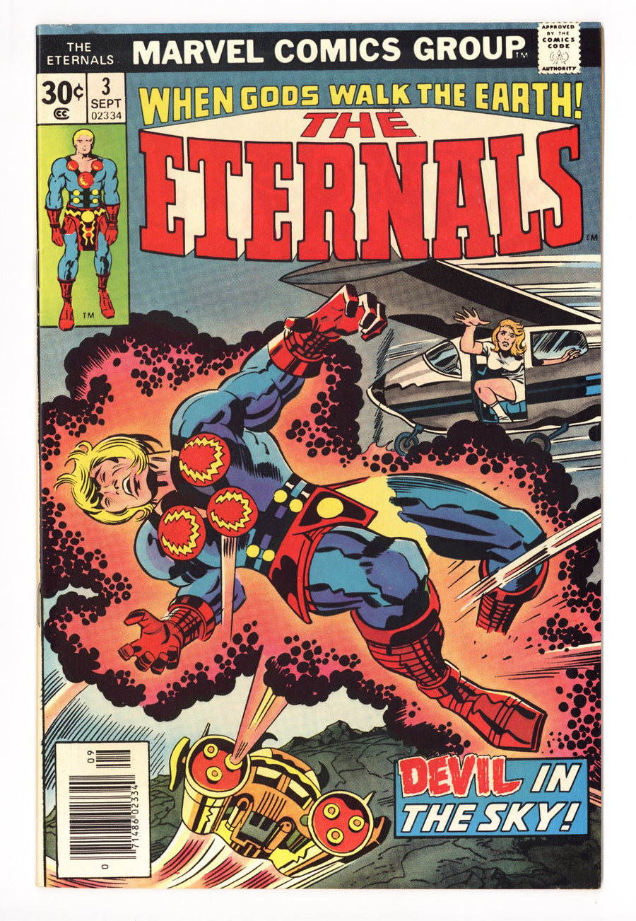 The Eternals Vol 1 3 VF+ (8.5) (1976) 