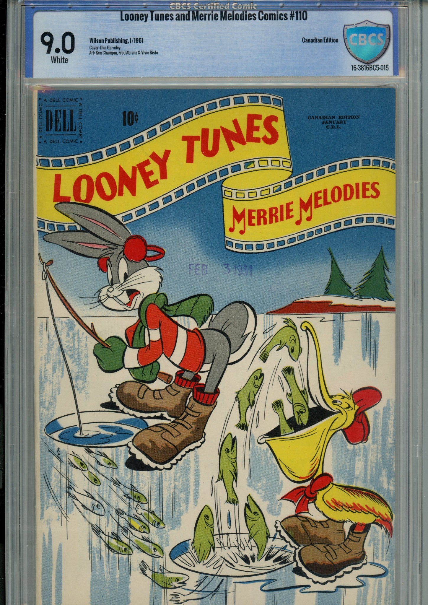 Looney Tunes and Merrie Melodies 110 CBCS 9.0 (VF/NM) (1950) 