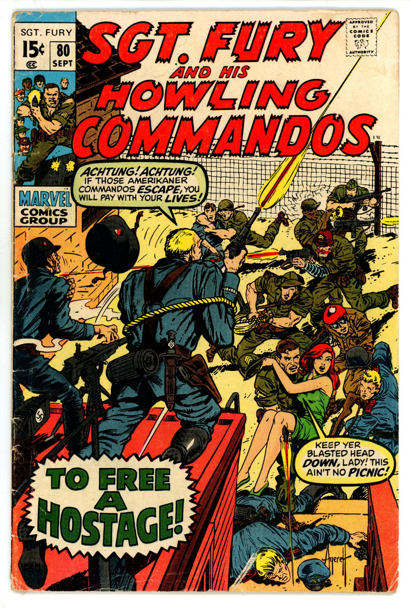 Sgt. Fury 80 VG (4.0) (1970) 