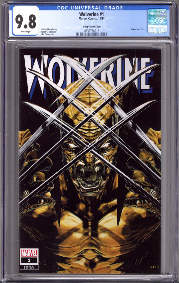 Wolverine Vol 8 1 (393) CGC 9.8 (NM/M) (2024) Giang Exclusive Variant