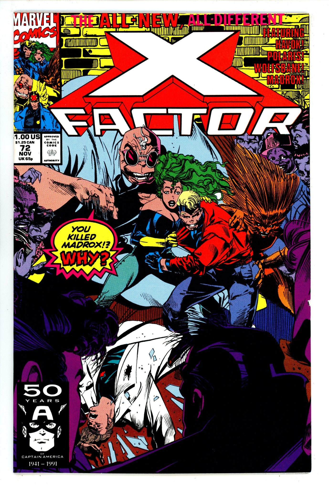 X-Factor Vol 1 72 High Grade (1991) 