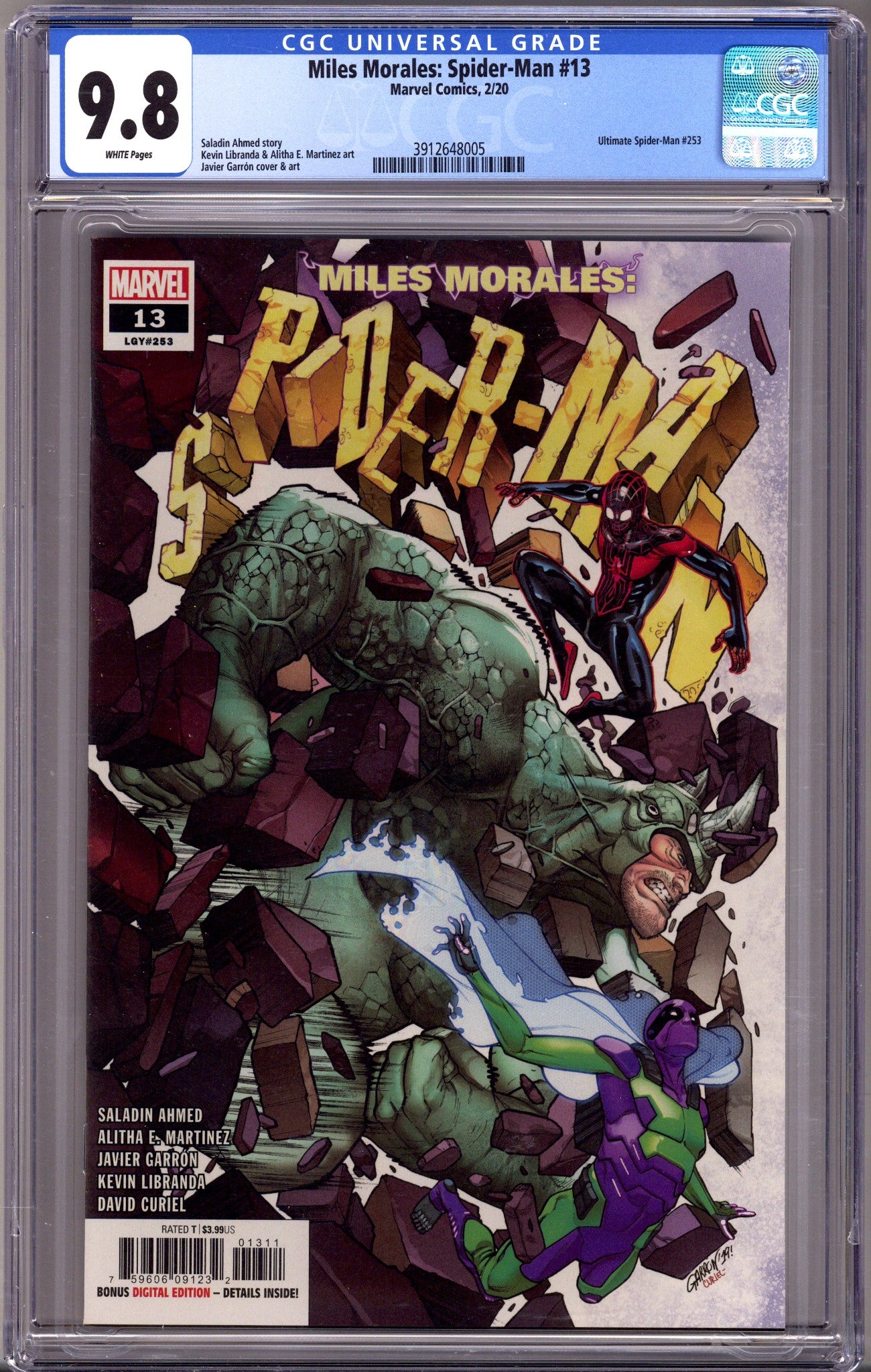 Miles Morales: Spider-Man Vol 1 13 (253) CGC 9.8 (NM/M) (2020) 