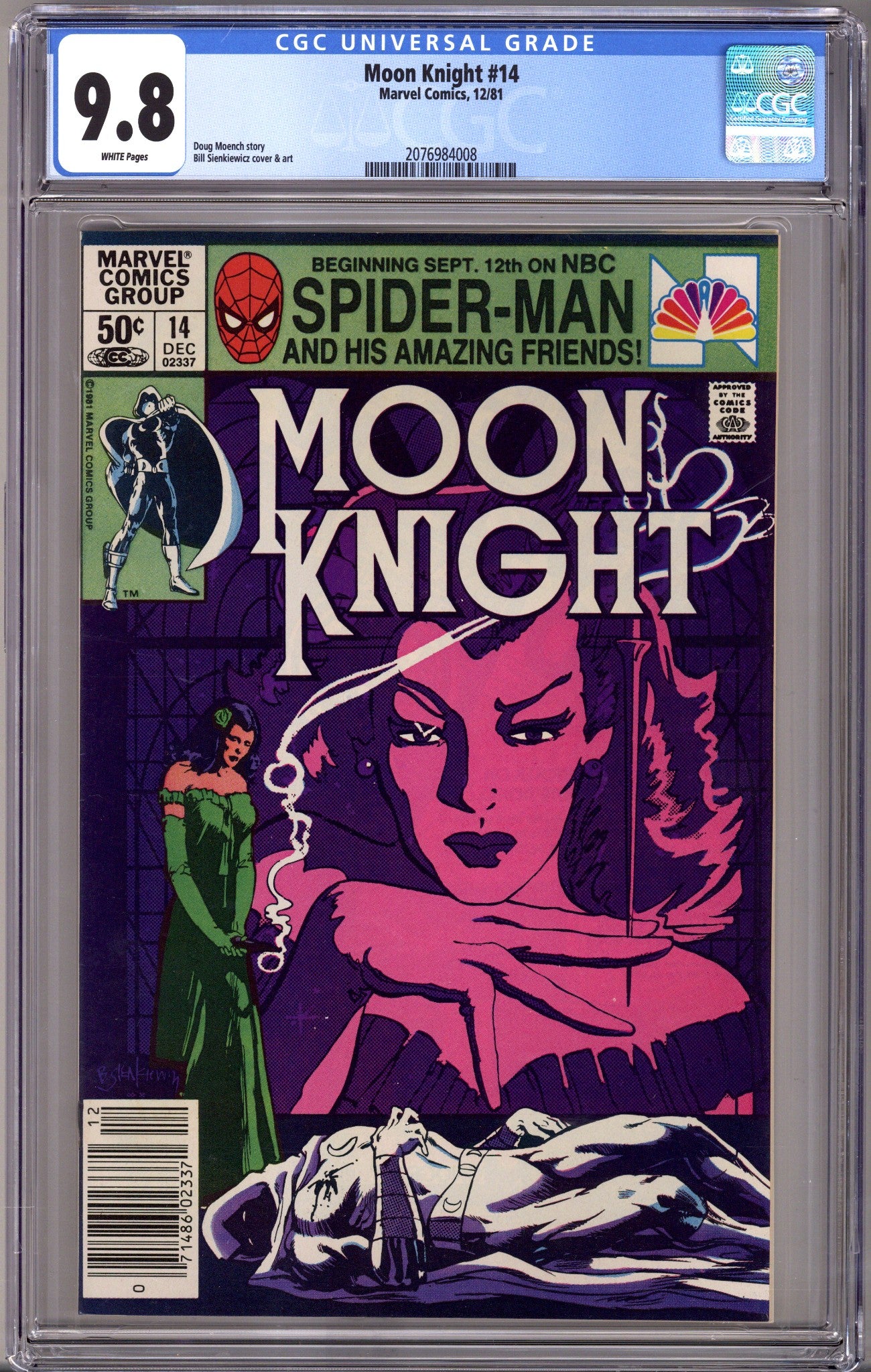 Moon Knight Vol 1 14 CGC 9.8 (NM/M)   (1981)     Newsstand  