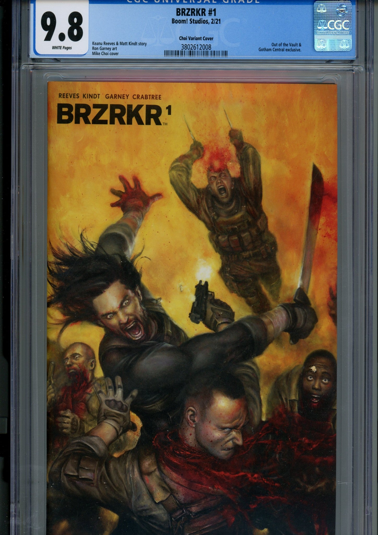 BRZRKR 1 CGC 9.8 (NM/M) (2021) Choi Exclusive Variant 