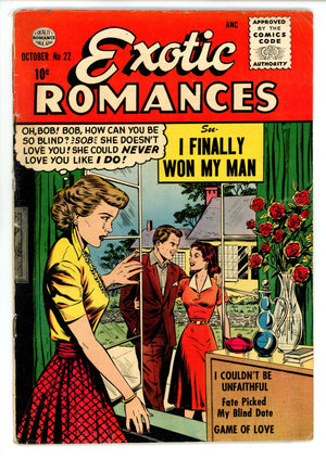 Exotic Romances 22 GD/VG (3.0) Colour Touch (1955) 