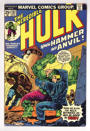 The Incredible Hulk Vol 1 182 FN- (5.5) (1974)