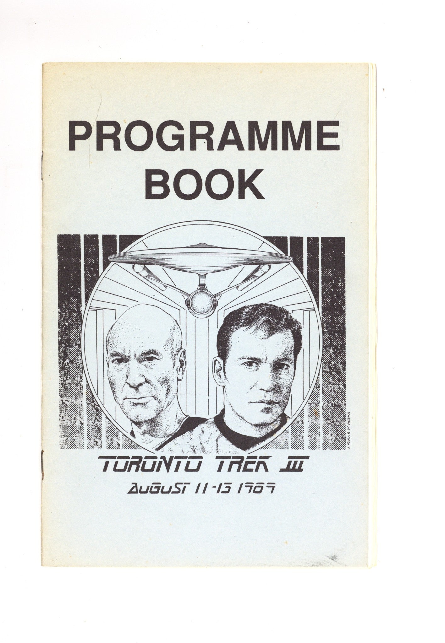 Toronto Trek III Programme Book [nn] FN (6.0) Centerfold Detached (1989) Signed x1 Interior Page David McDonnell 