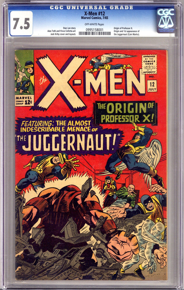 The X-Men Vol 1 12 CGC 7.5 (VF-) (1965)