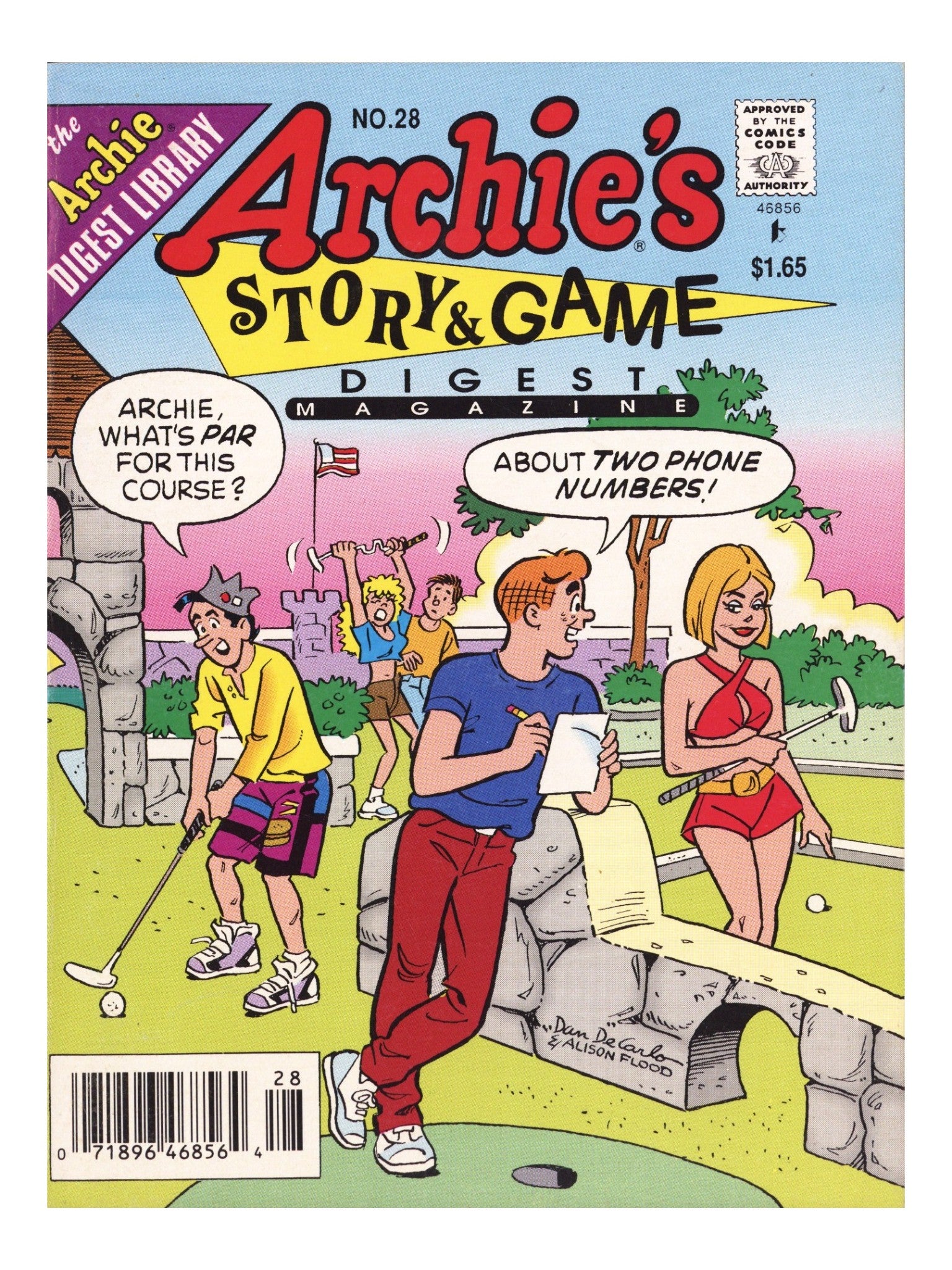 Archie's Story & Game Digest Magazine 28 Mid Grade (1993) Canadian Price Variant 