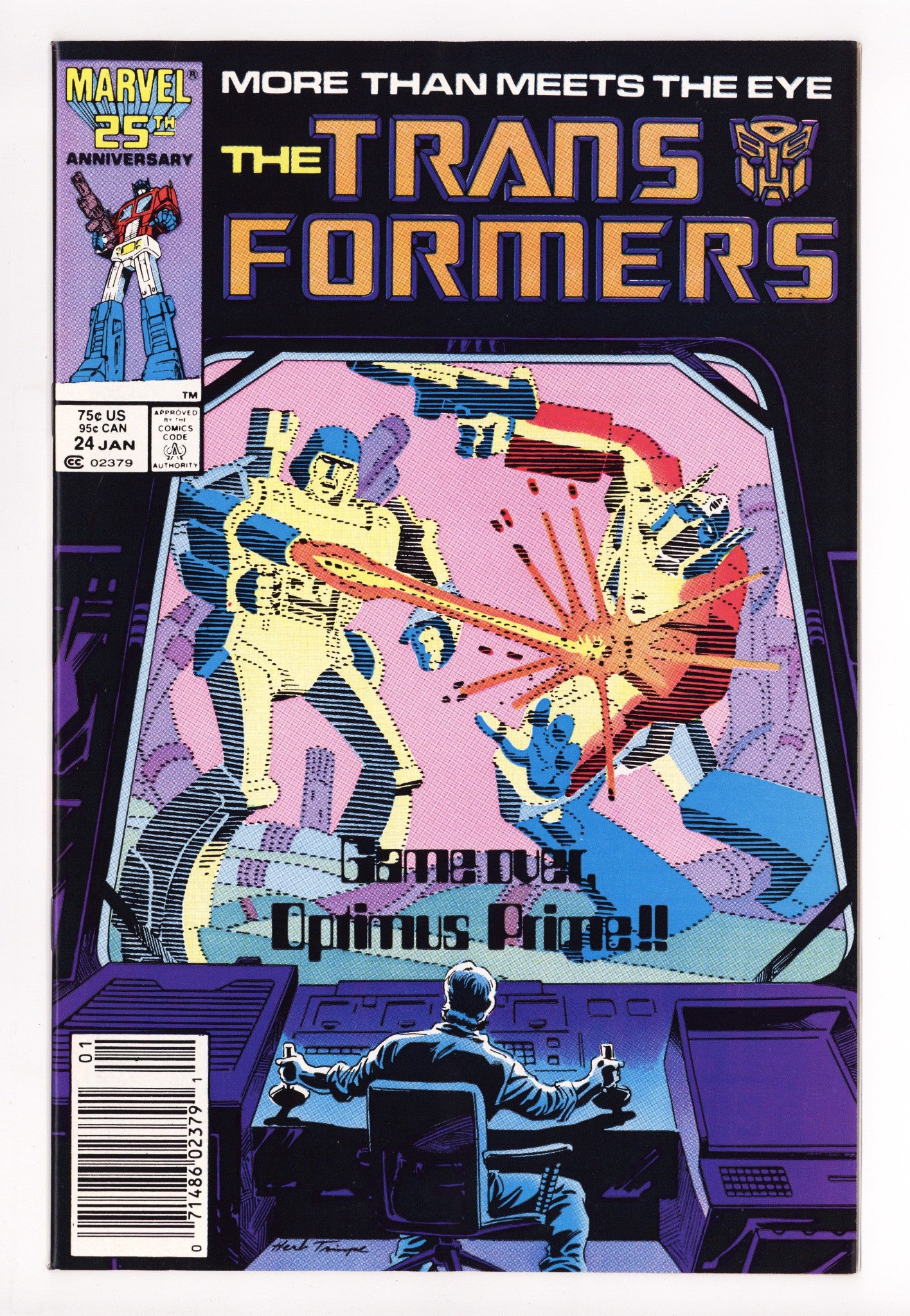 The Transformers 24 NM (9.4) (1987) Newsstand 