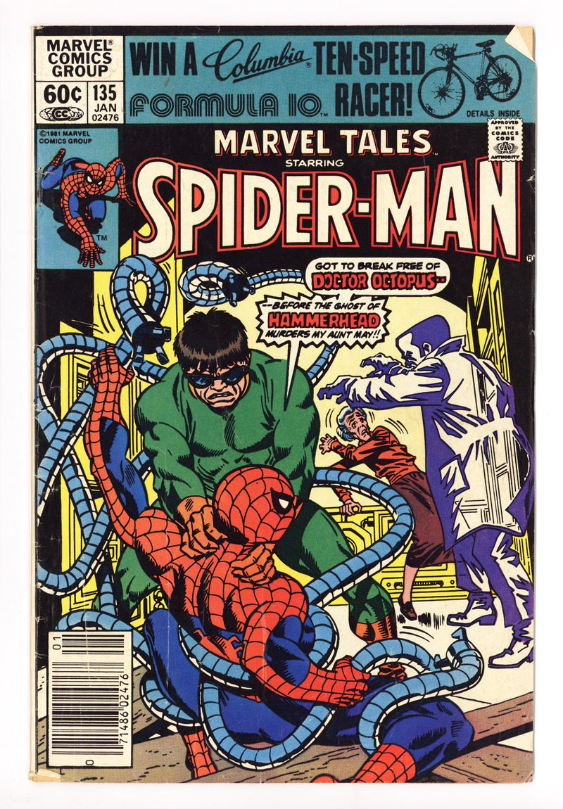 Marvel Tales Vol 2 135 Mid Grade (1982) Newsstand 