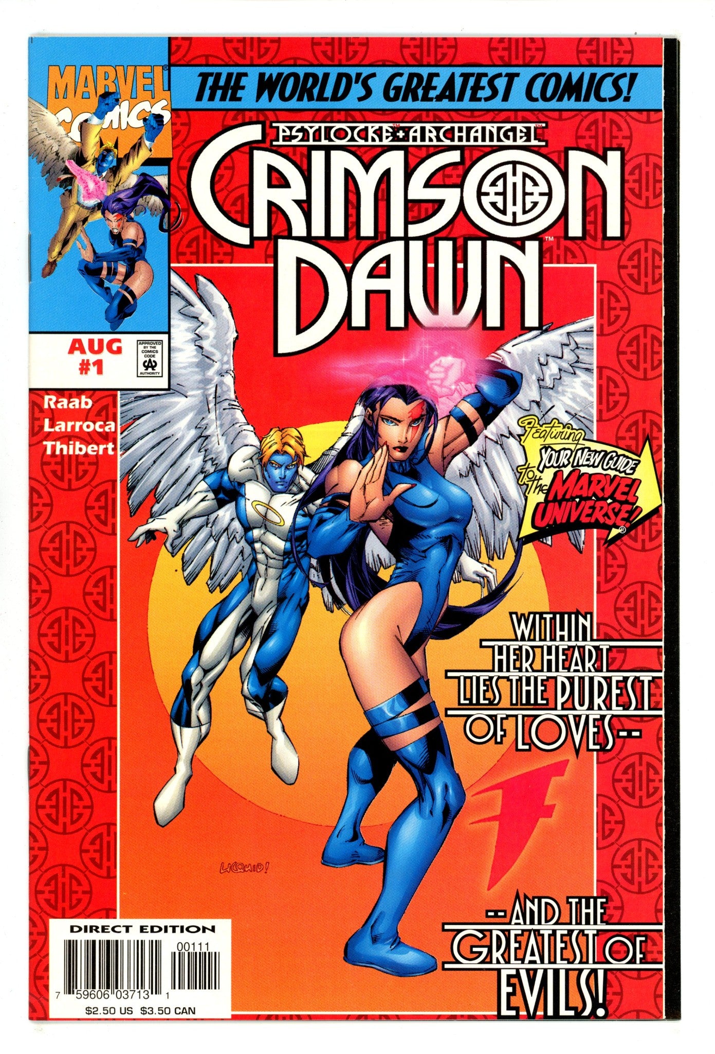 Psylocke & Archangel Crimson Dawn   1  High Grade   (1997)        