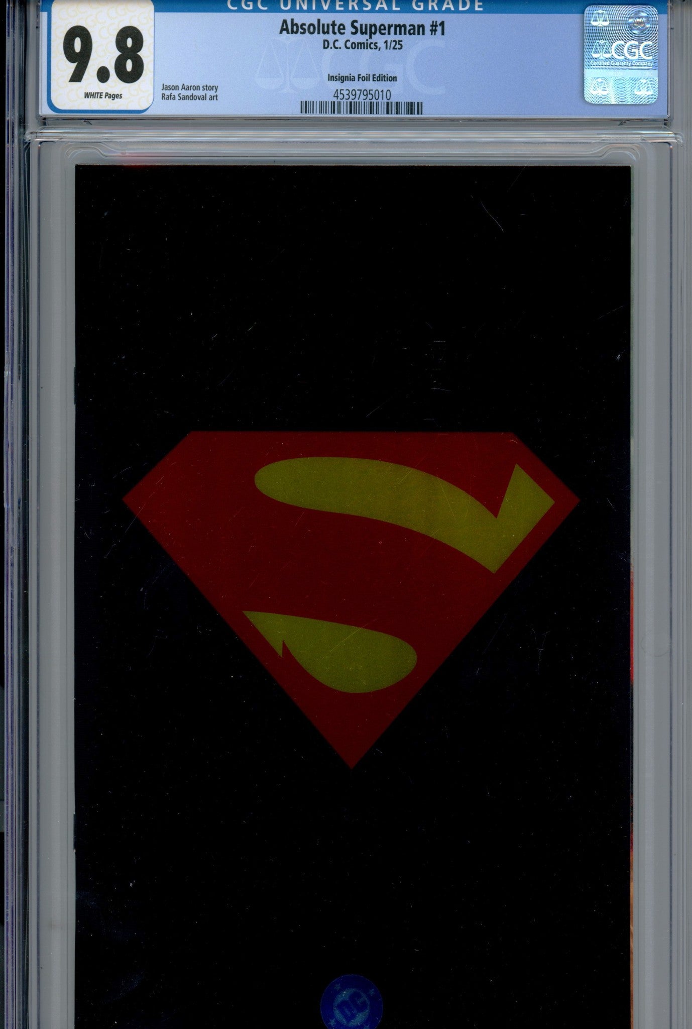 Absolute Superman 1 CGC 9.8 (NM/M) (2025) Insignia Foil Variant 