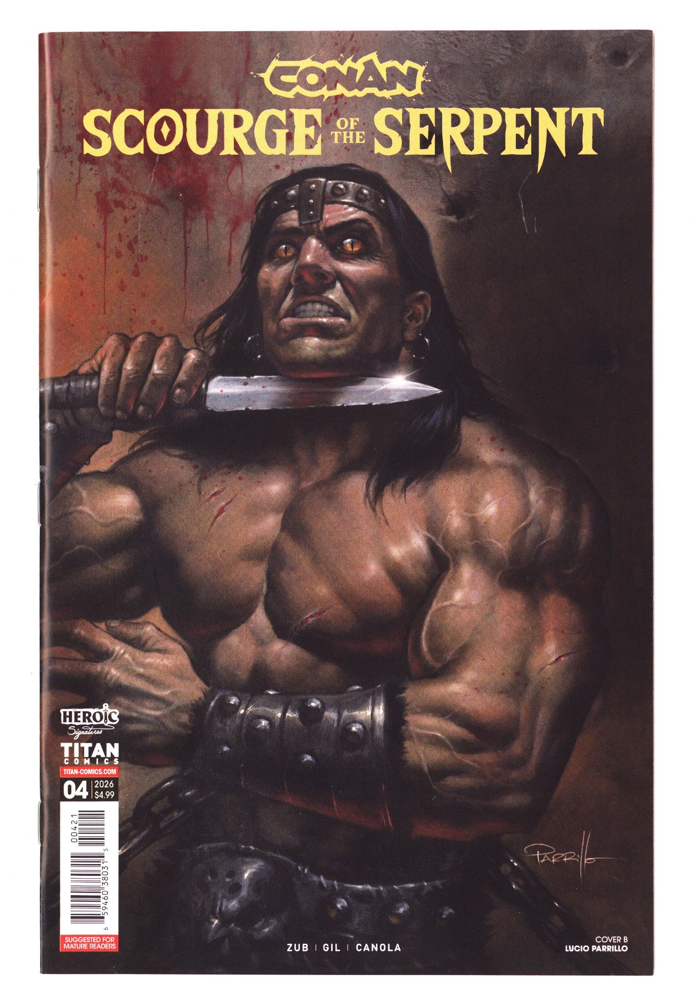 Conan The Barbarian Scourge Of The Serpent 4 Parrillo Variant (2025)