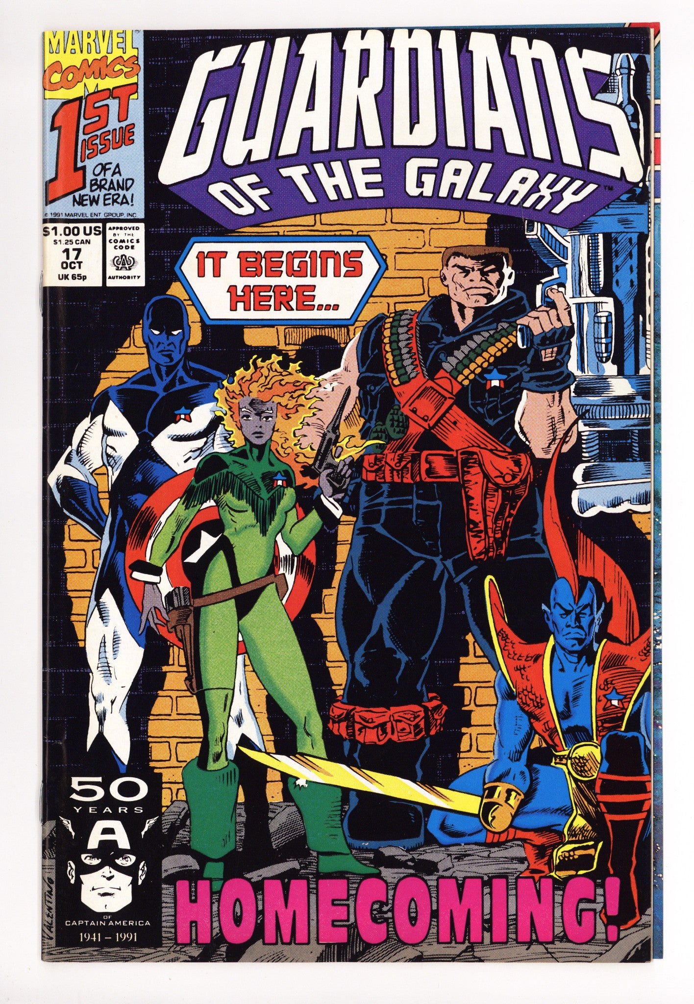 Guardians of the Galaxy Vol 1 17 Mid Grade (1991) 
