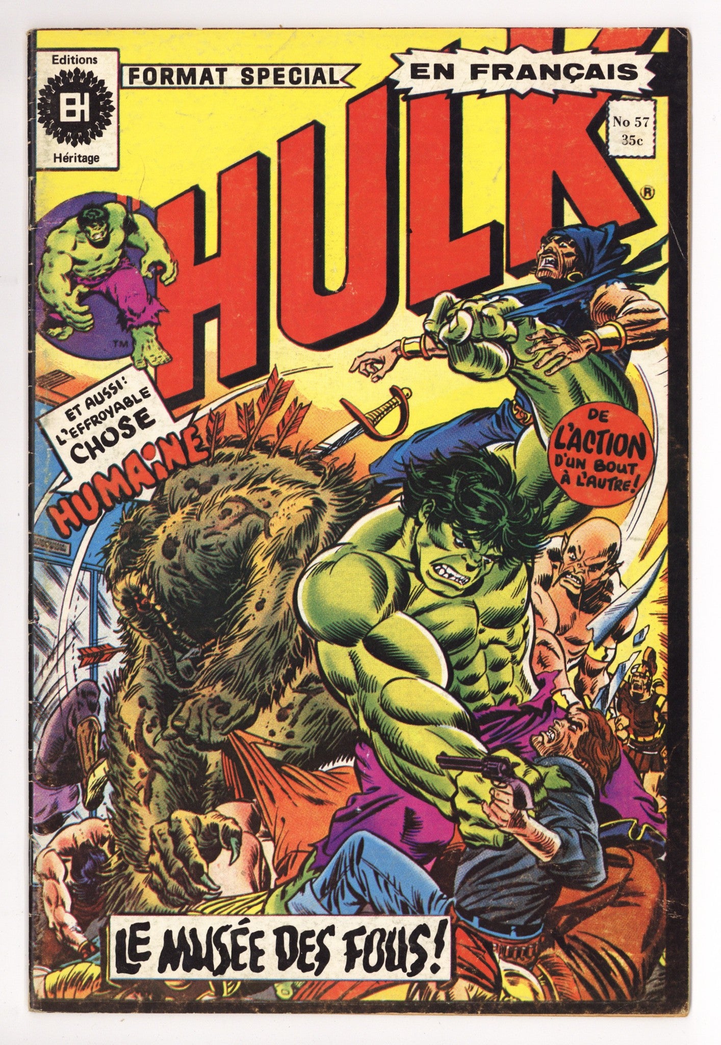 L'Incroyable Hulk 57 VG+ (4.5) (1976) 