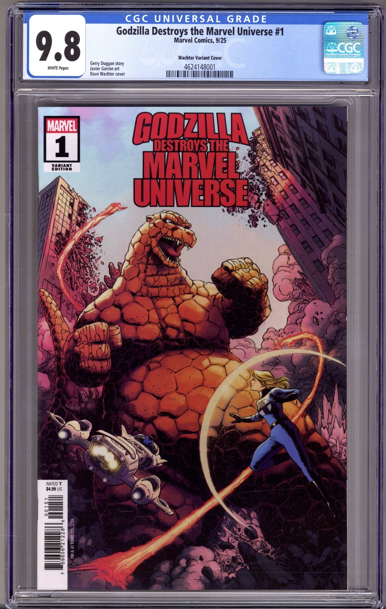 Godzilla Destroys the Marvel Universe 1 CGC 9.8 (NM/M) (2025) Wachter Variant 
