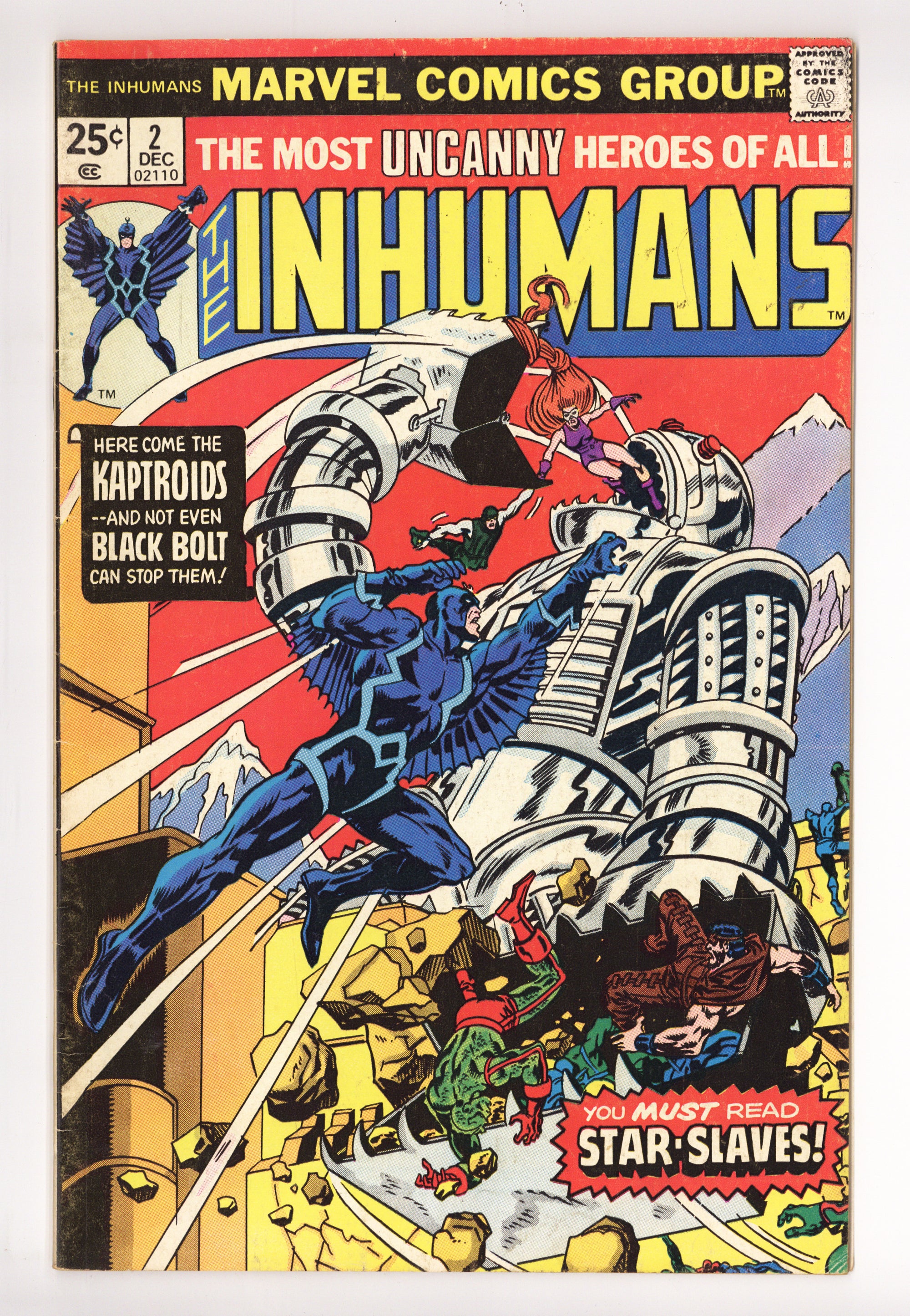 The Inhumans Vol 1 2 Low Grade (1975) 