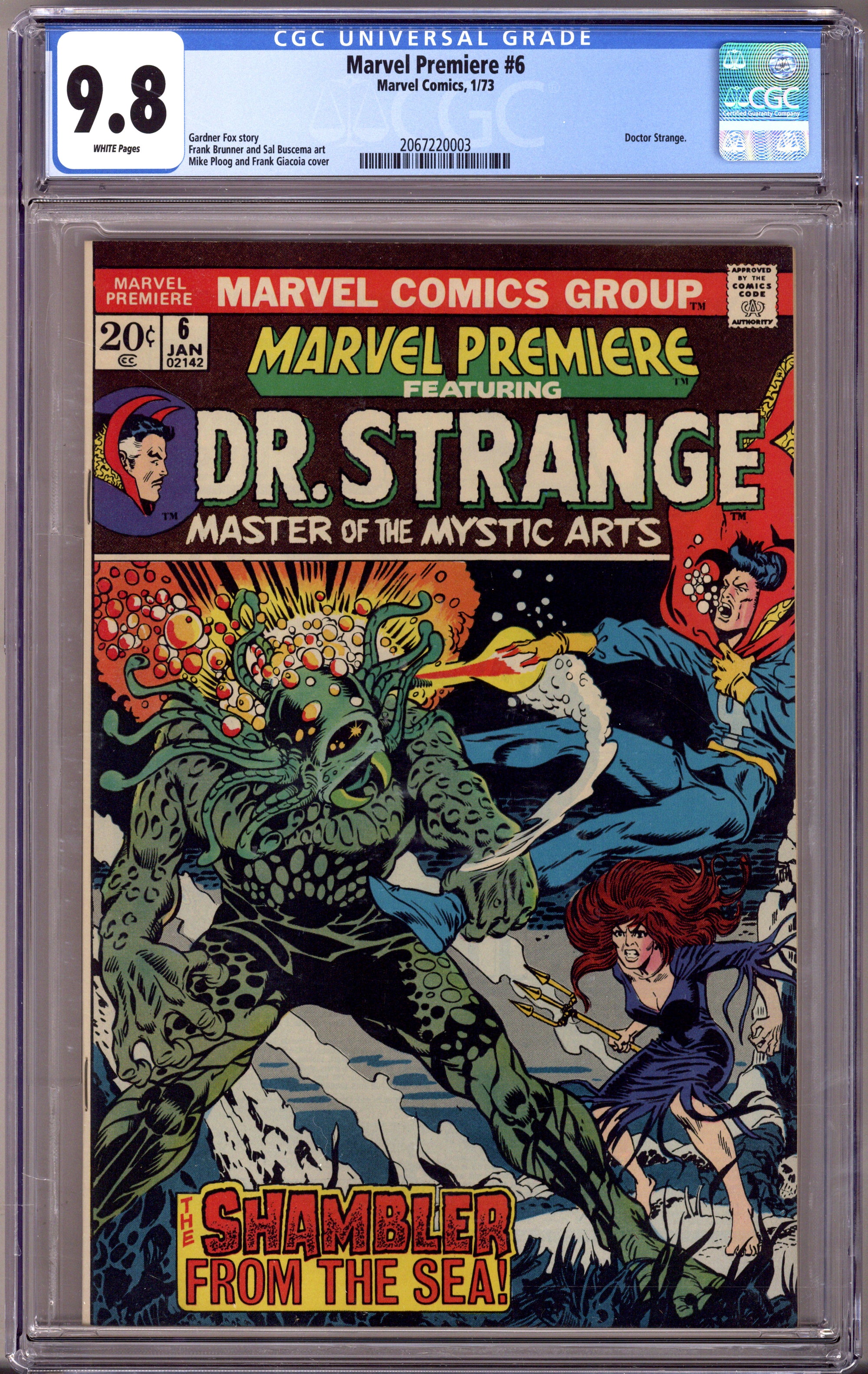 Marvel Premiere 6 CGC 9.8 (NM/M) (1973) 