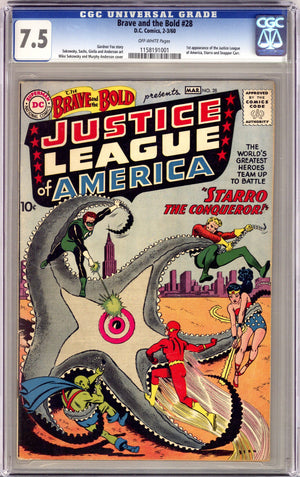 The Brave and the Bold Vol 1 28 CGC 7.5 (VF-) (1960)