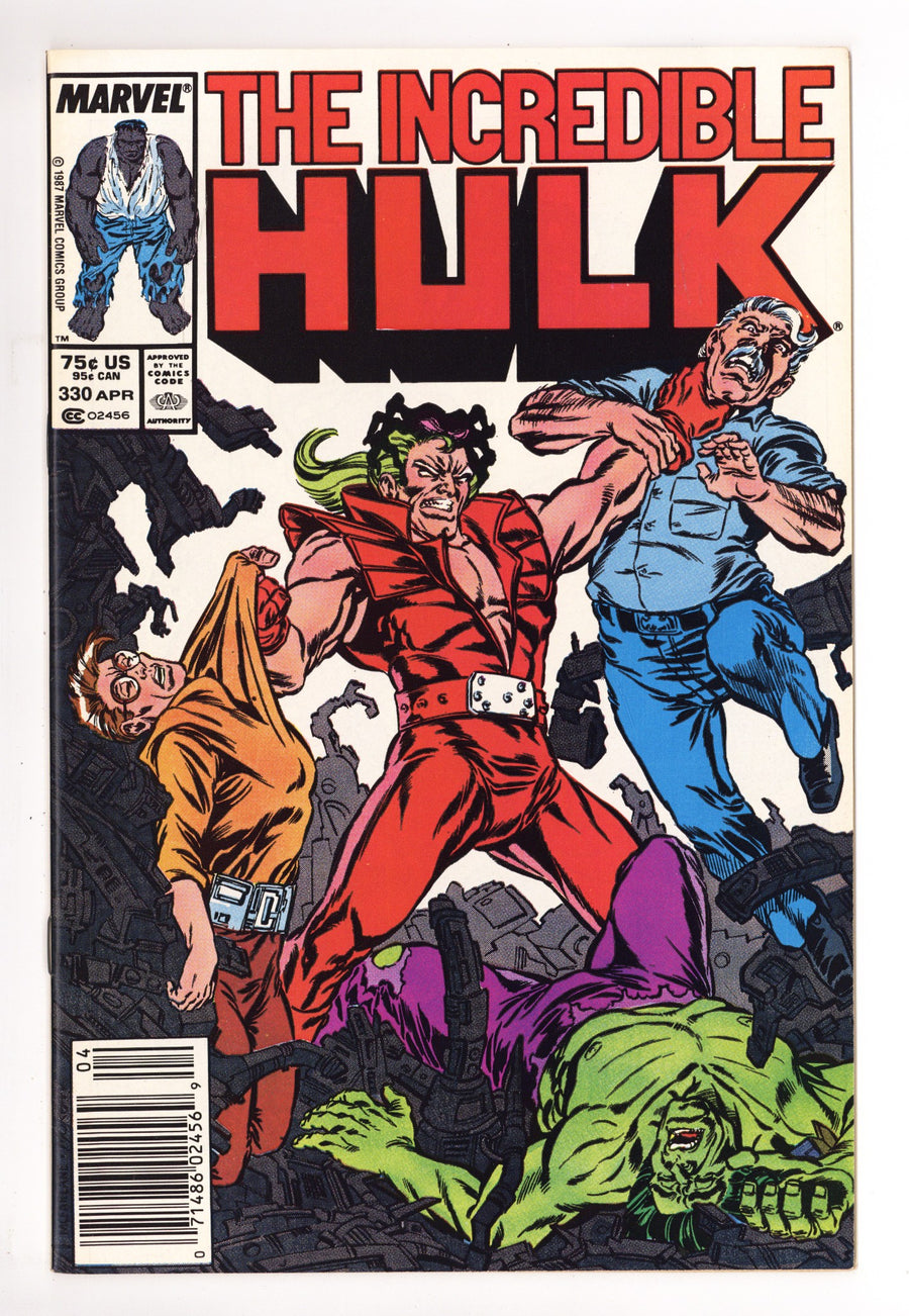 The Incredible Hulk Vol 1 330 VF/NM (9.0) (1987) Newsstand 