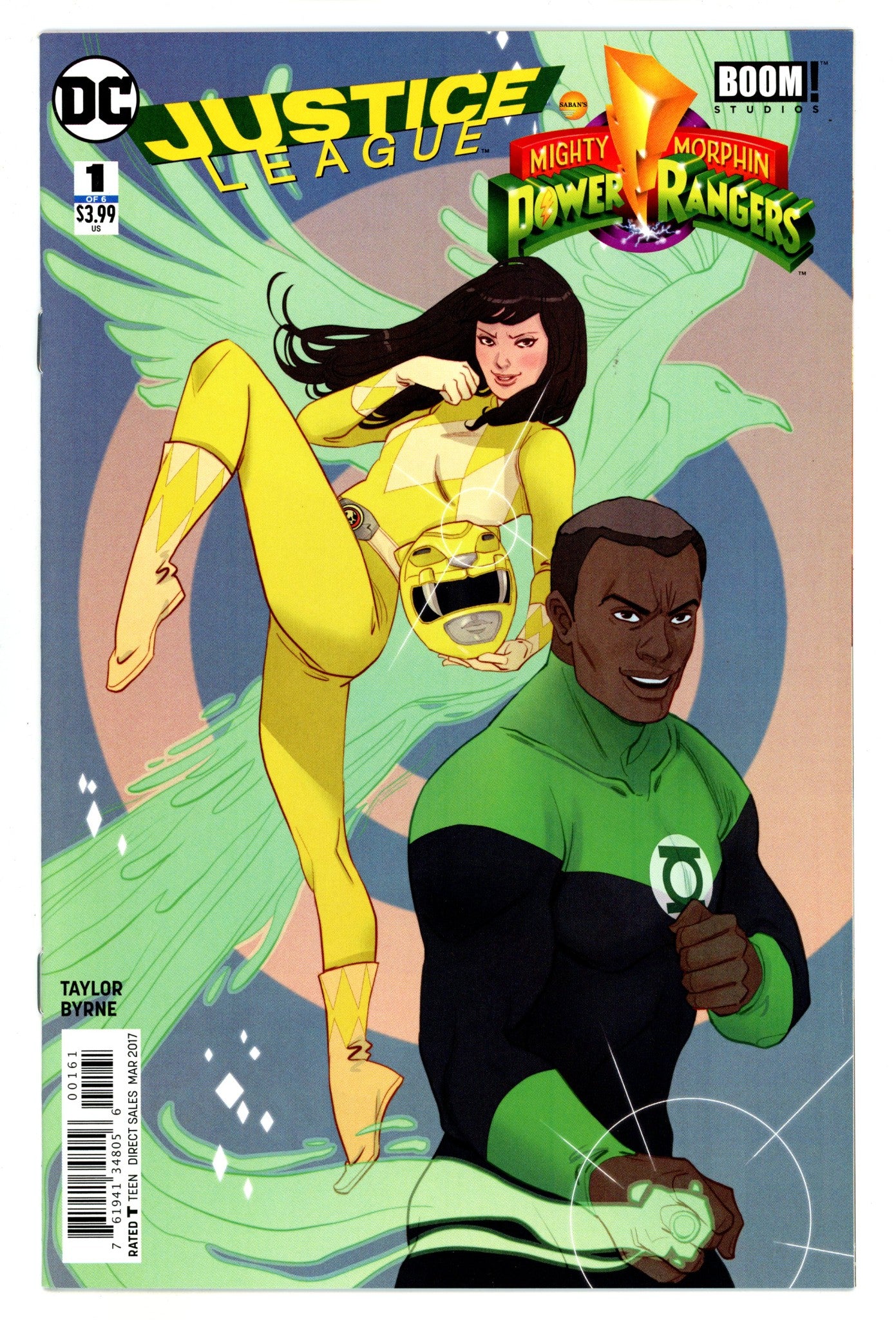 Justice League / Power Rangers 1 High Grade (2017) Sauvage Variant 