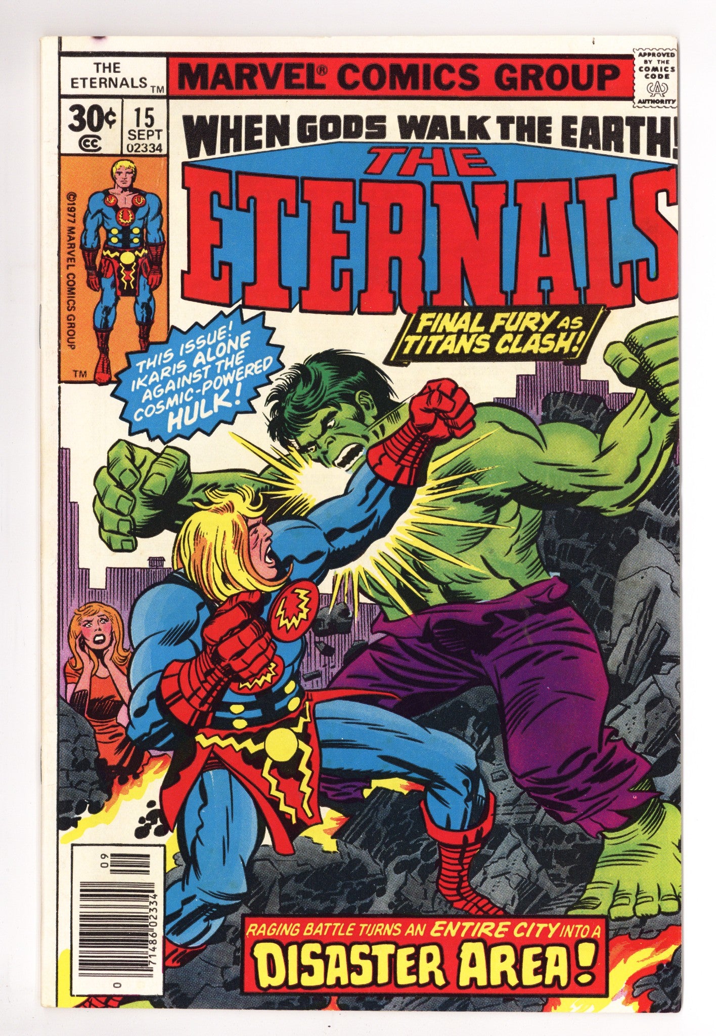 The Eternals Vol 1 15 VG+ (4.5) (1977) 