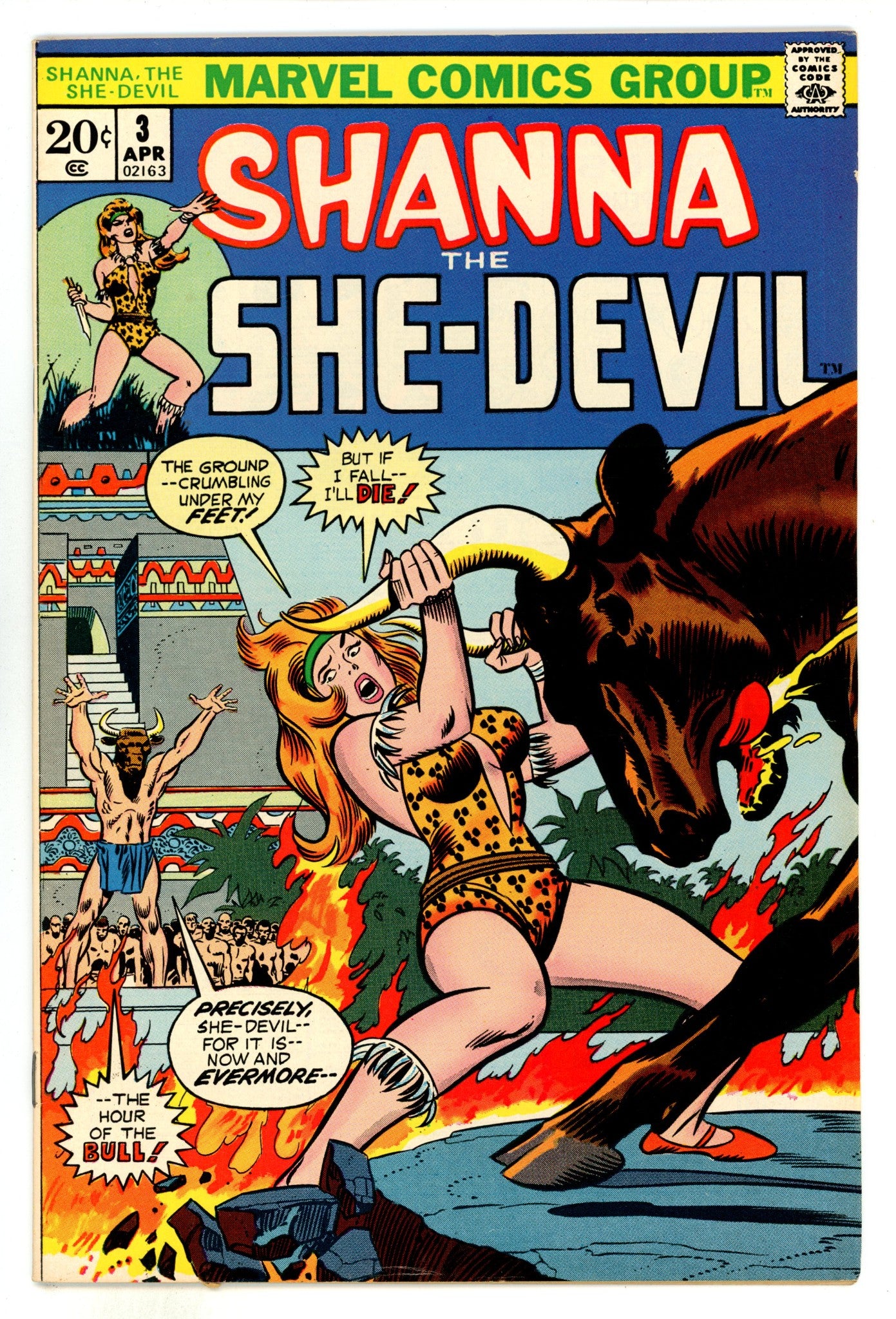 Shanna, the She-Devil Vol 1 3 VF+ (8.5) (1973) 