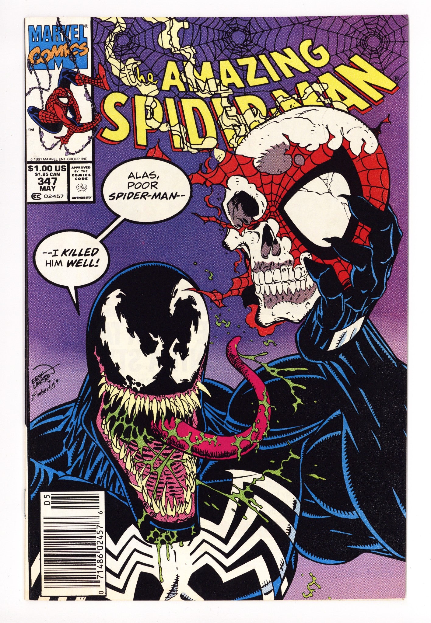 The Amazing Spider-Man Vol 1 347 VF (8.0) (1991) Newsstand 