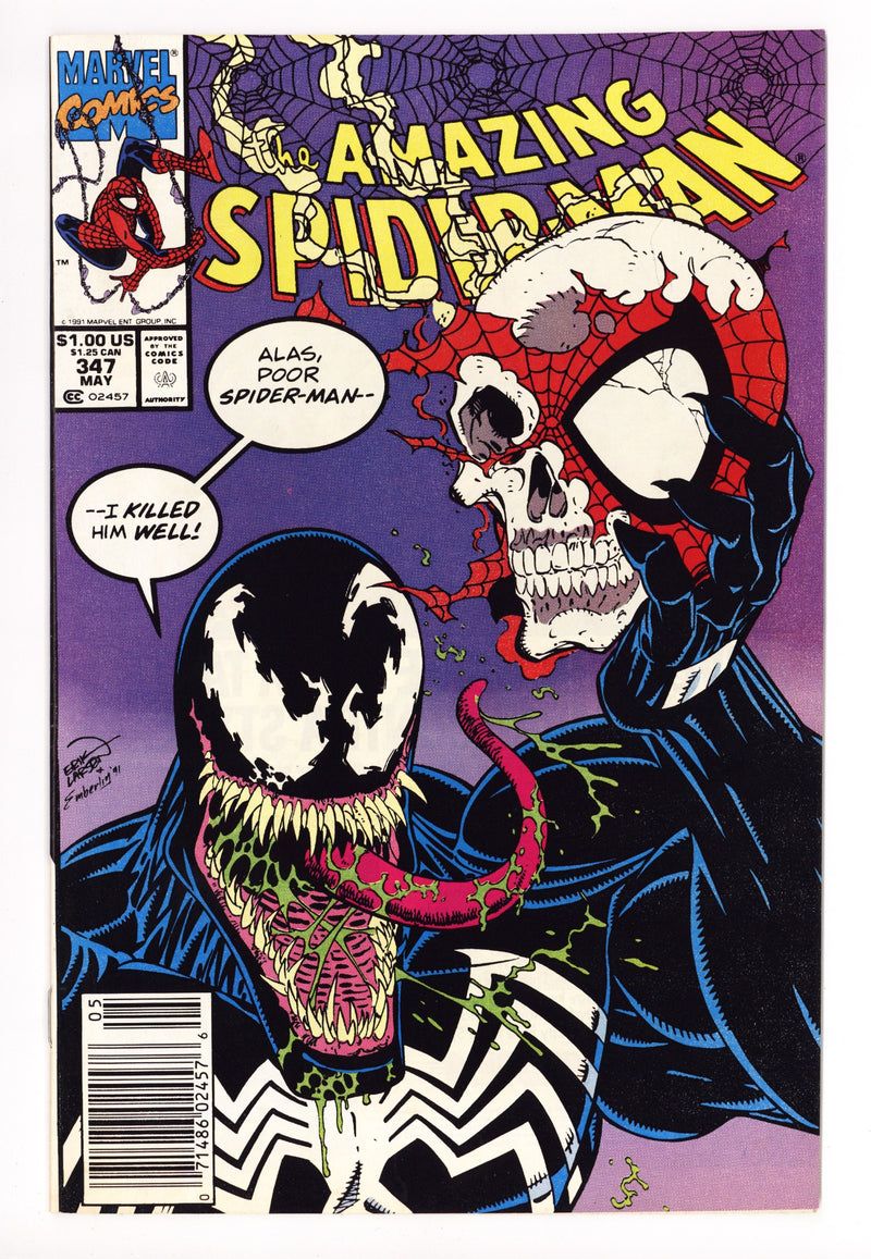 The Amazing Spider-Man Vol 1 347 VF (8.0) (1991) Newsstand 