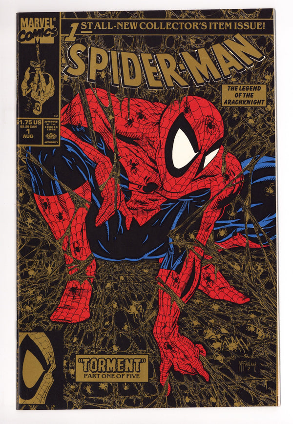 Spider-Man Vol 1 1 NM (9.4) (1990) Gold 2nd Print