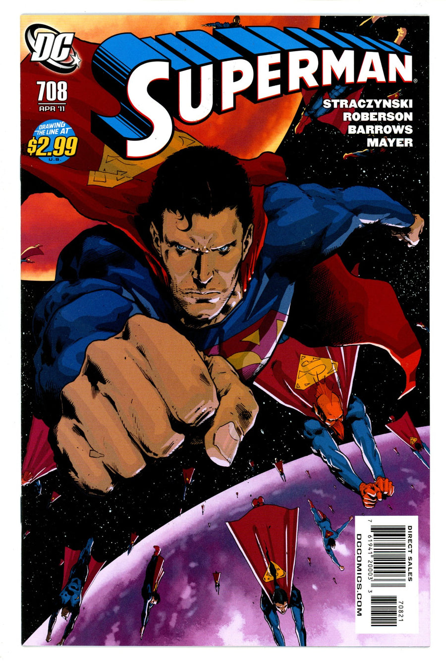 Superman Vol 1 709 High Grade (2011) Rocafort Incentive Variant 
