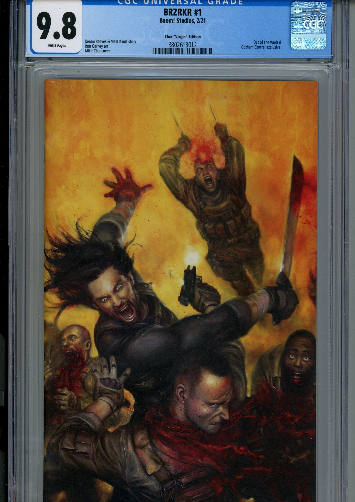 BRZRKR 1 CGC 9.8 (NM/M) (2021) Choi Virgin Exclusive Variant 