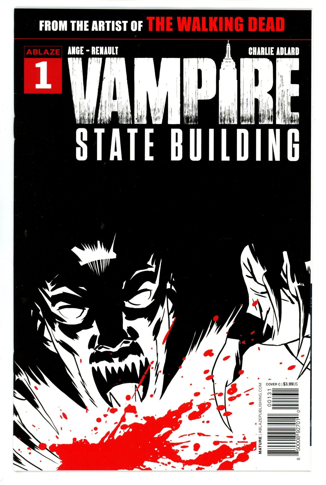 Vampire State Building 1 High Grade (2019) Adlard B&W Variant 