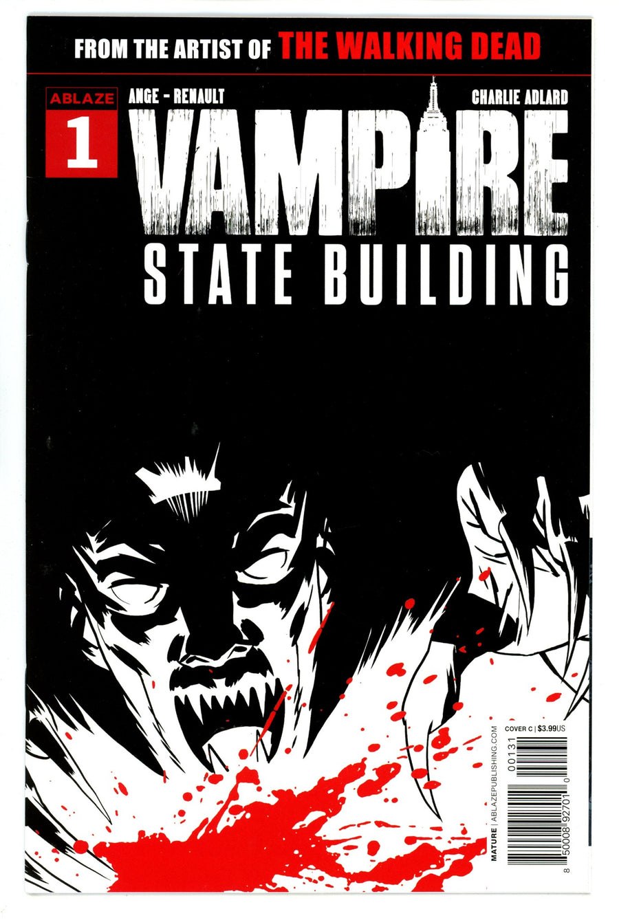 Vampire State Building 1 High Grade (2019) Adlard B&W Variant 