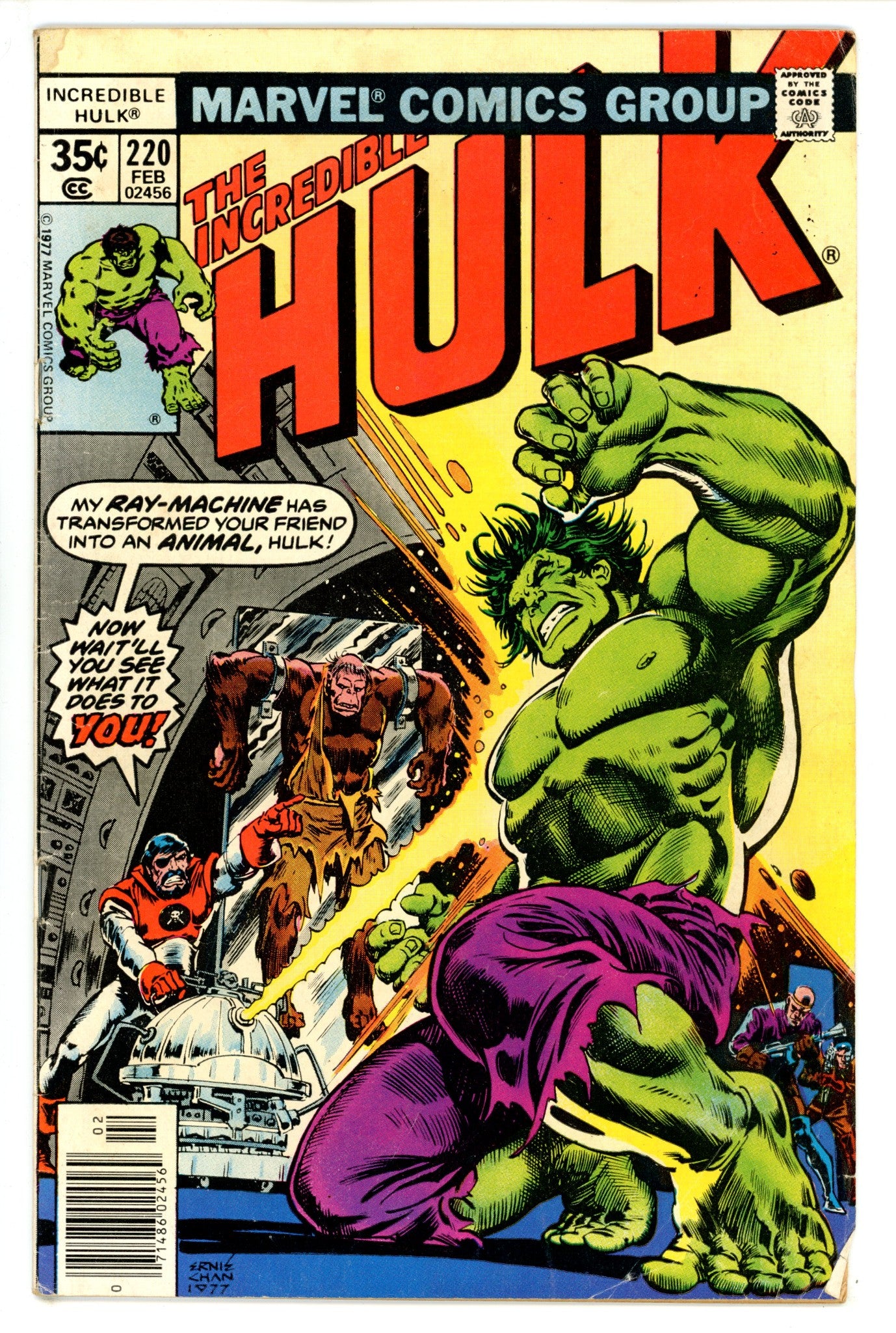 The Incredible Hulk Vol 1 220 GD/VG (1978)