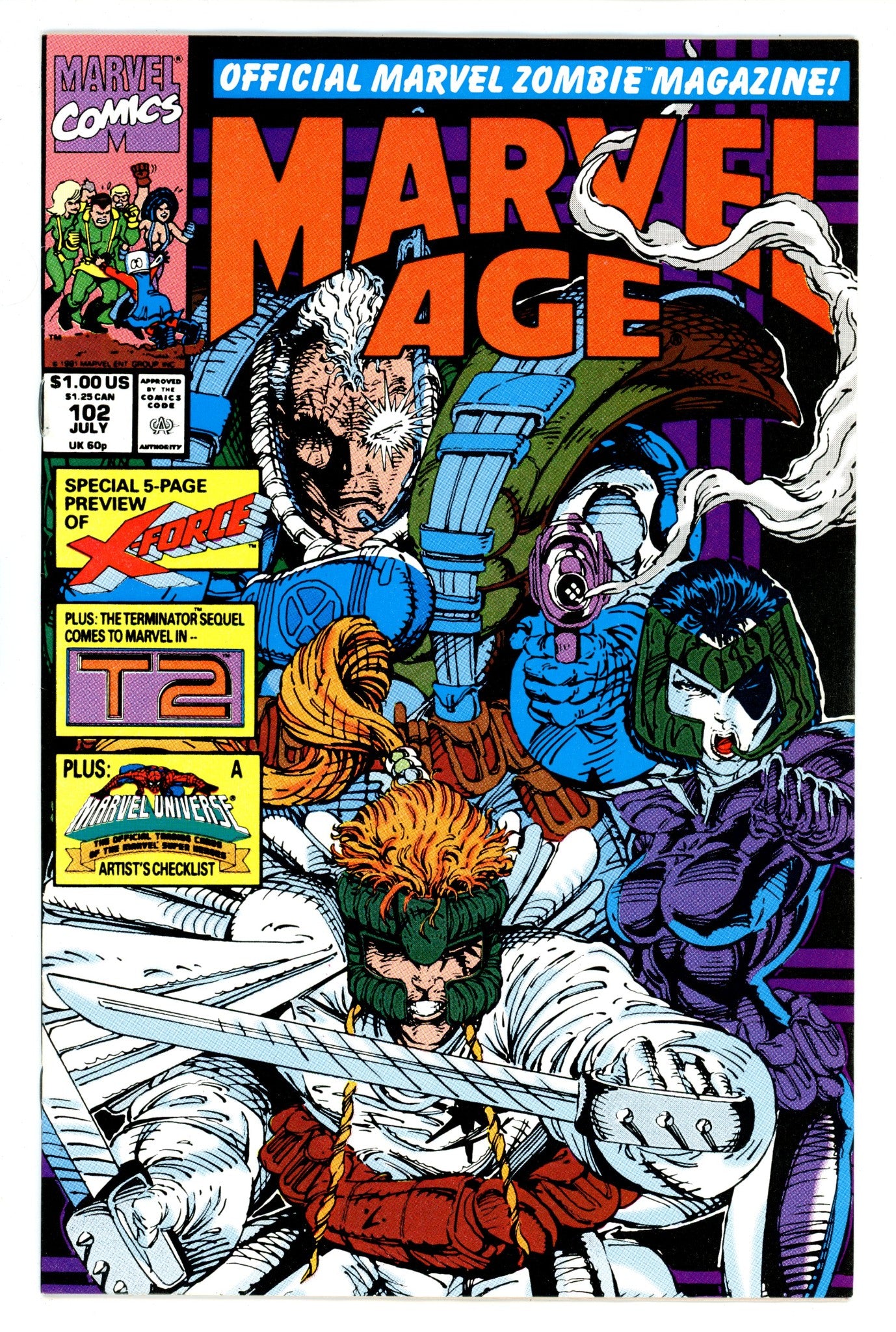 Marvel Age 102 VF- (7.5) (1991) 