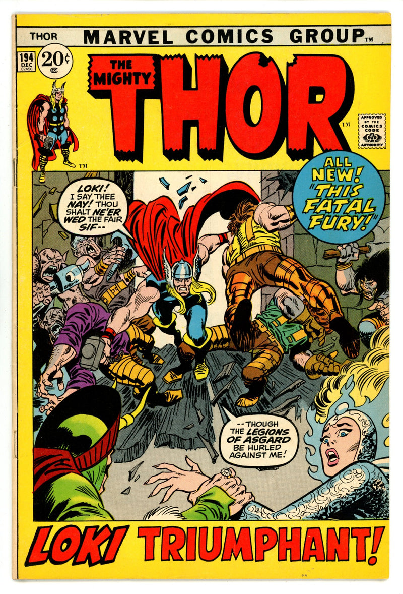 Thor Vol 1 194  VG/FN (5.0)   (1971)        