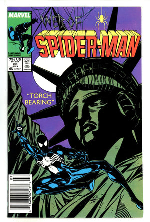 Web of Spider-Man Vol 1 28  Mid Grade   (1987)   Newsstand
