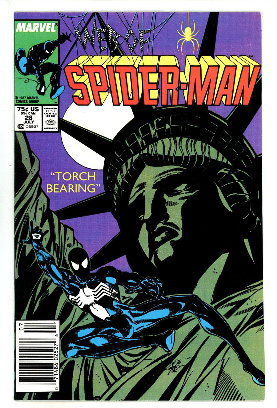 Web of Spider-Man Vol 1 28  Mid Grade   (1987)   Newsstand