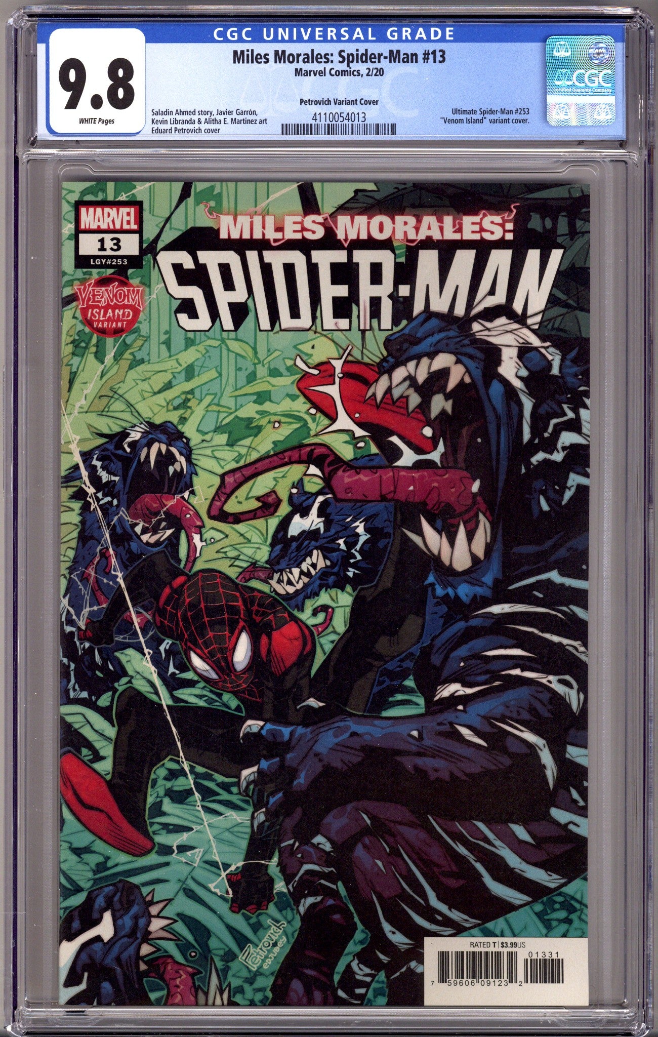 Miles Morales: Spider-Man Vol 1 13 (253) CGC 9.8 (NM/M) (2020) Petrovich Variant 