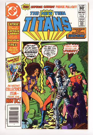 The New Teen Titans Vol 1 16  High Grade   (1982)     Newsstand