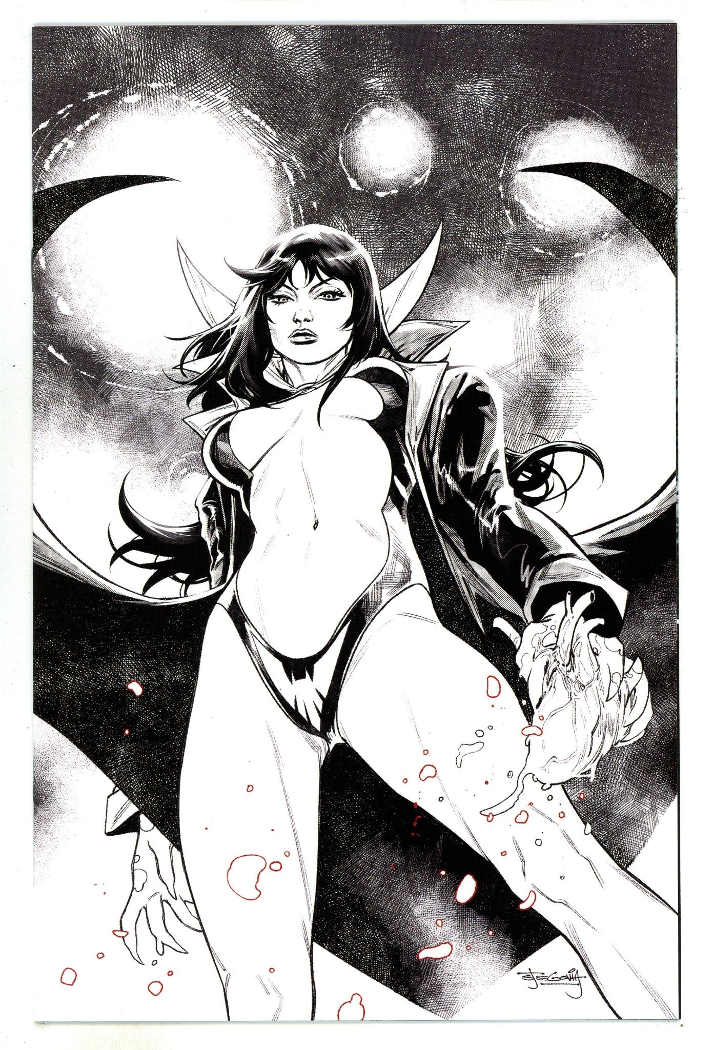 Vengeance of Vampirella Vol 2 23 High Grade (2021) Segovia B&W Virgin Incentive Variant 